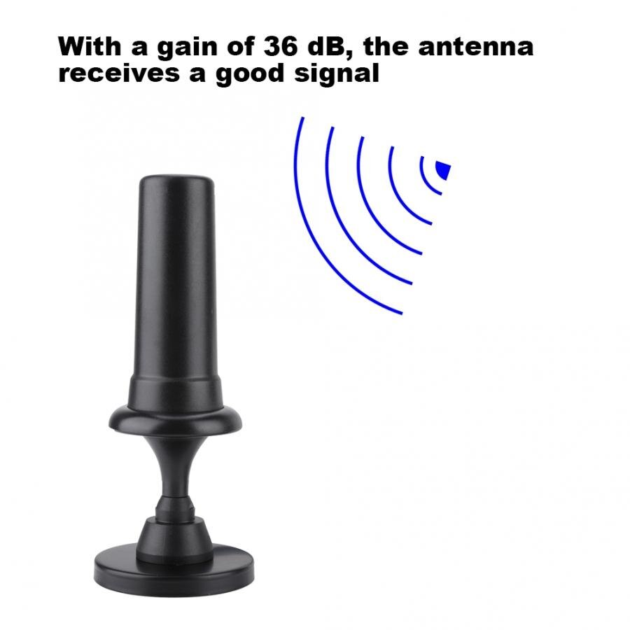 Nova antena interna da antena da tevê do receptor da frequência ultraelevada/vhf digital do carro do ganho 36db com cabo de 1.5m