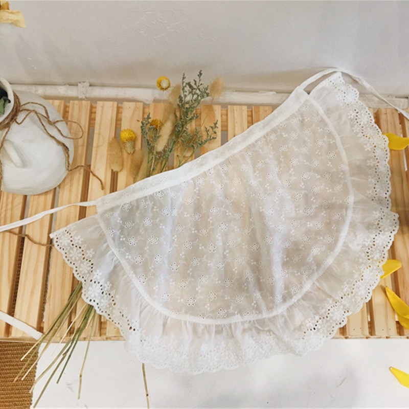 Koreanischen Stil Spitze Rüschen Kleinkinder Mädchen Schürze freundlicher Kleidung Accessiory freundlicher Lätzchen