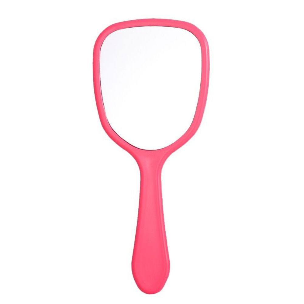 Exquisite Cute Handheld Mirror Small Easy to Carry Makeup Mirror Unique Beauty Mirror Woman: Silver