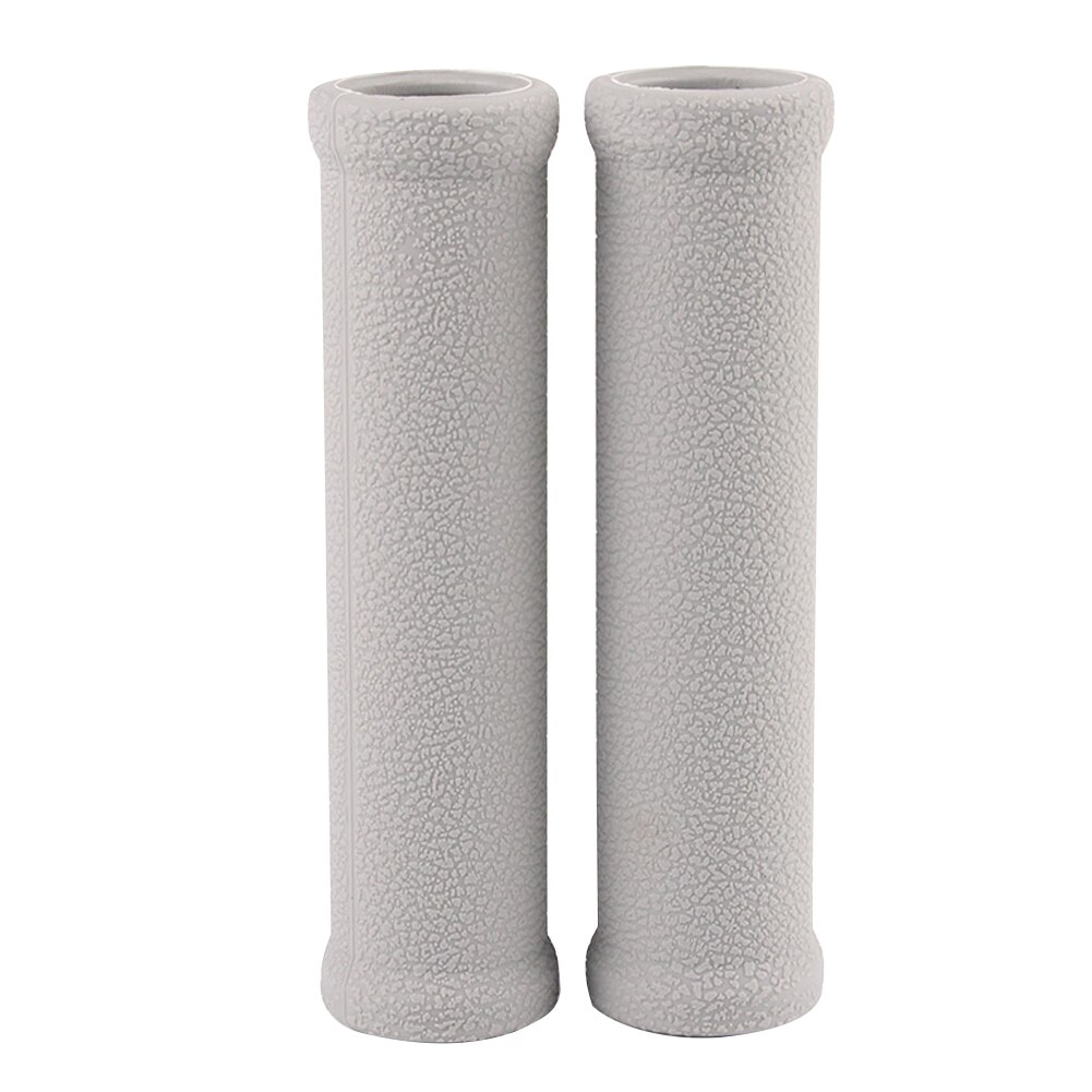 2PCS For Xiaomi Mijia M365 Electric Scooter Handle Grip Rubber Protective Covers Non-slip Bar Sleeve Scooter Cycling Accessories: Light Grey