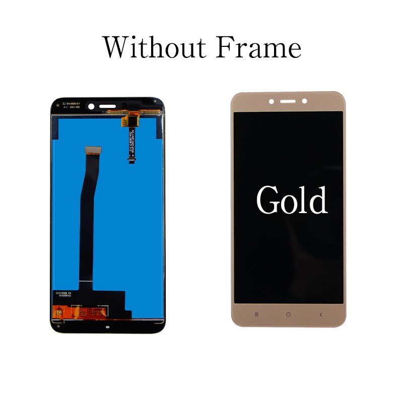 Tela de reposição para xiaomi redmi 4x, display lcd, com moldura, conjunto digitalizador, para redmi 4x