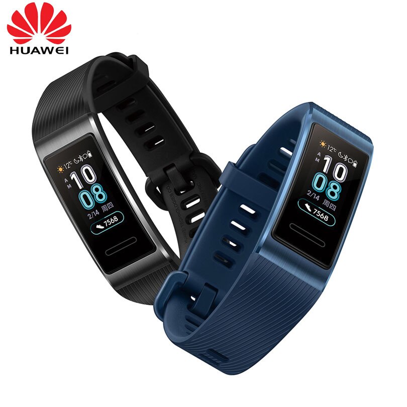 Huawei Band 3 & 3Pro Smart Bracelet 0.95 Inch Tracker Swimming Waterproof Bluetooth Fitness Tracker Touch Screen