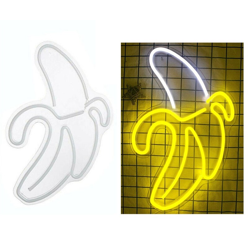 Banana LED Neon Light Wall Hanging Neon Light USB Powered For Bedroom Party Home Decoration