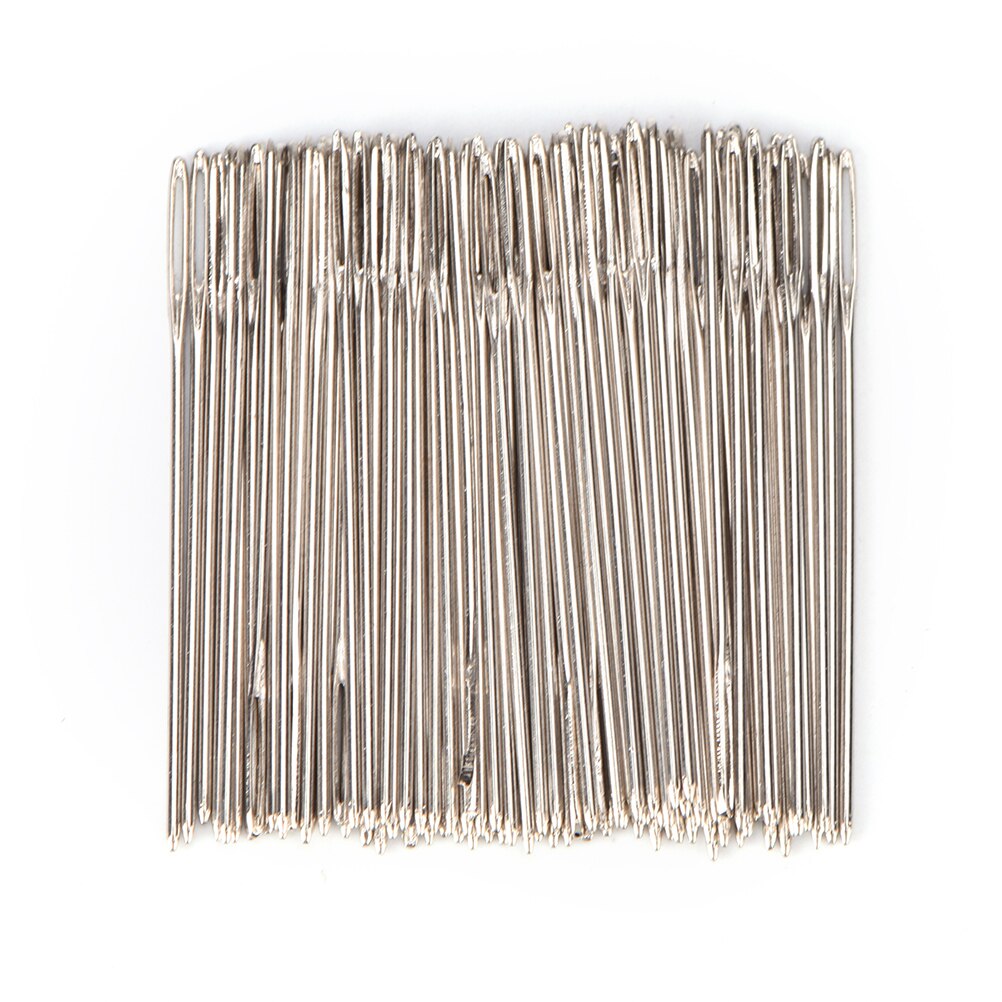 100Pcs Gouden Staart Naalden Borduurwerk Kruissteek Metalen Naaien Naald Handwerken Tool