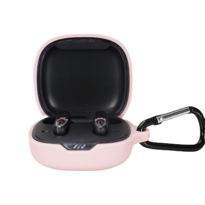Compatible for JBL Wave Flex Headphone Cover-Shockproof Anti-scratch Protective Sleeve Washable Housing Dustproof Shells: Pink