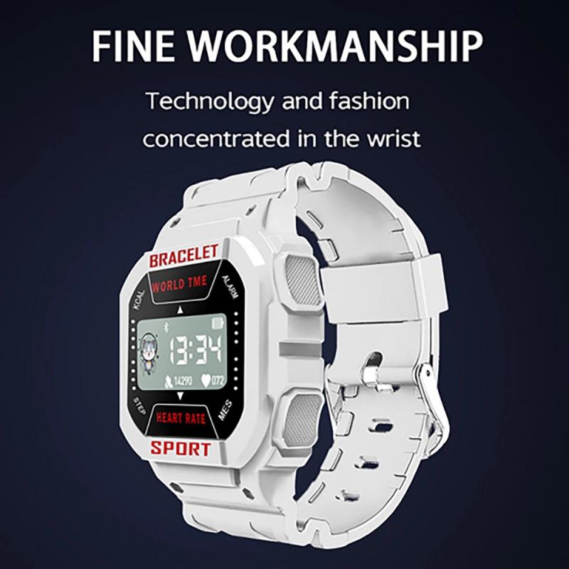 Smartwatch mit i3- zoll-farbdisplay, geeignet für damen und herren, mit blutdruckmessung, fitness-tracker und schrittzähler, sport-smart-armband