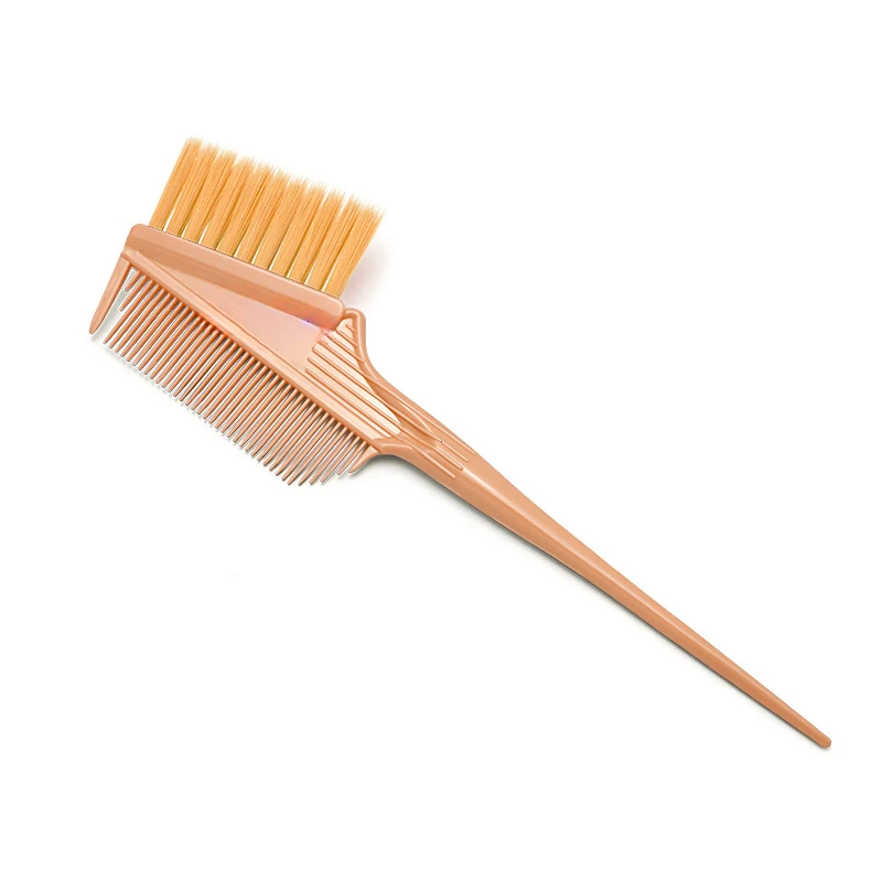 1 cepillo para teñir el cabello, cerdas suaves y elegantes, herramienta para teñir el cabello, cepillo para teñir el cabello, accesorios para cepillos de peluquero y salón DIY: orange