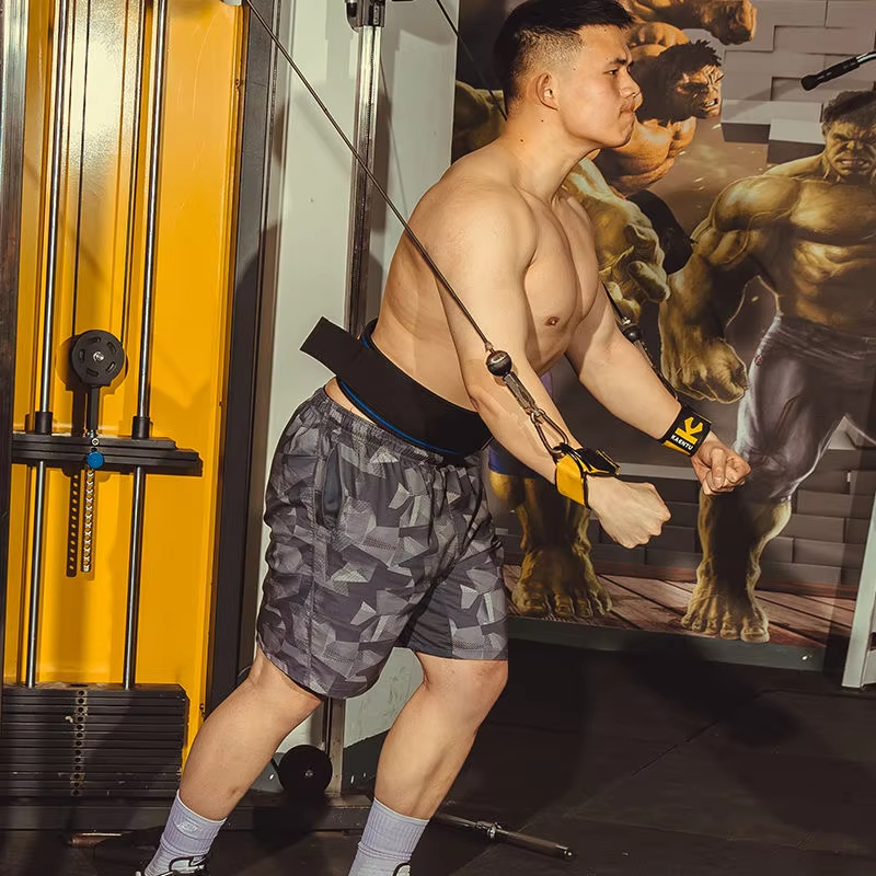 Justerbara handledsmanschetter neopren vadderade remmar för kabelmaskiner resistansband styrketräning fitnessutrustning