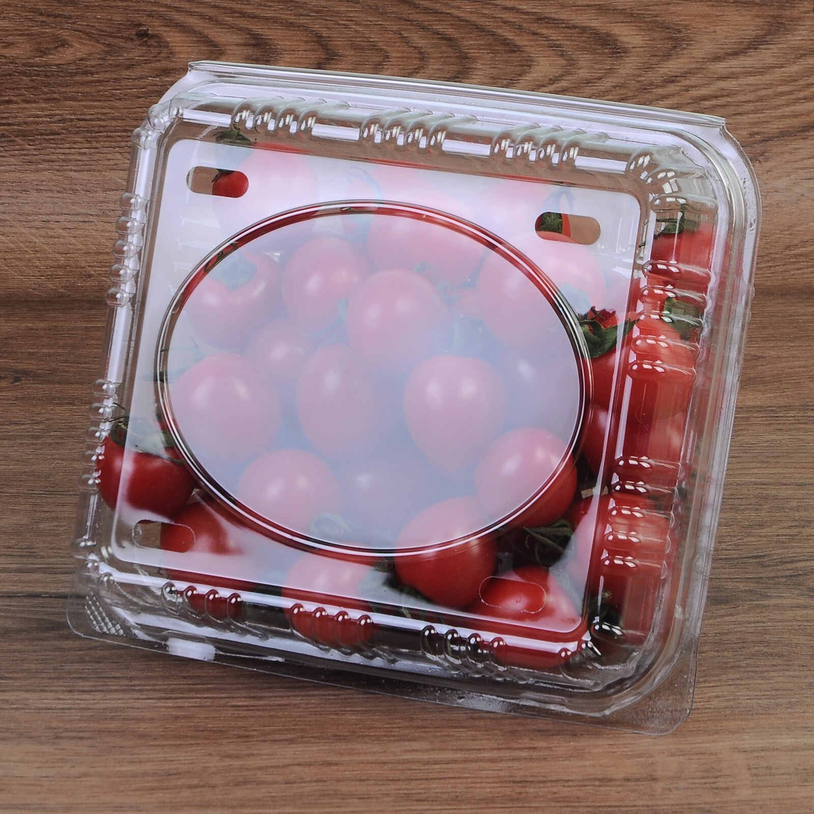 Disposable About 1000g Transparent Plastic Fruit Salad Box Fruit Box Portable out Fruit Box Lunch Box Fruit Box Packaging Box