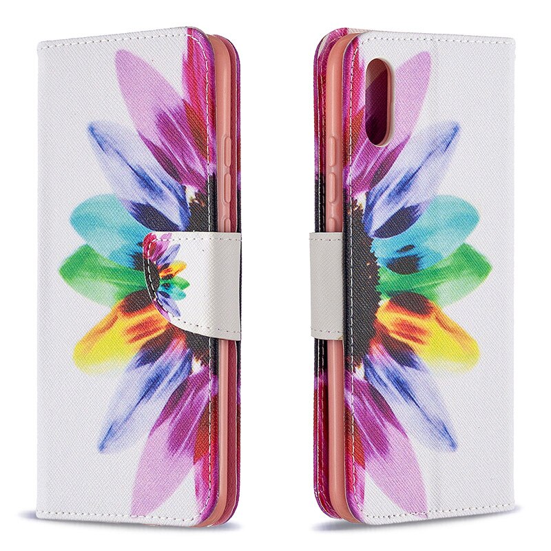 Redmi 9a leren hoesje voor fundas xiaomi redmi 9a hoesje magnetische flipcover voor xiomi redmi 9a 9 a telefoonhoesje