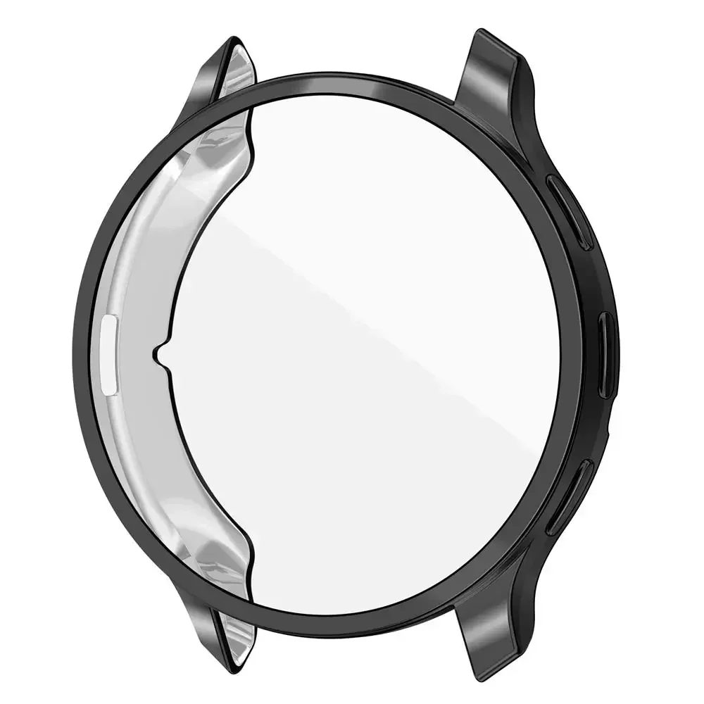 Displayschutzfolie für Garmin Venu 3/3S, weiche TPU-Abdeckung, kratzfest, Rundum-Stoßstange, Smartwatch-Schutzhülle: 18mm / Weiß