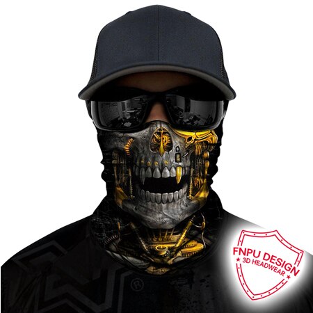 Bjmoto festival fest maske balaclava sømløs cykel biker spøgelse tørklæde halv ansigtsmaske skjold anti-uv vindtæt pandebånd: Model 6
