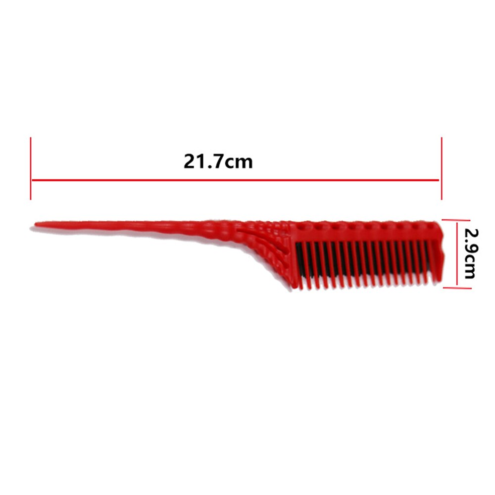 3-Row Teeth Teasing Comb Detangling Brush Rat Tail Comb Adding Volume Back Coming Hairdressing Combs