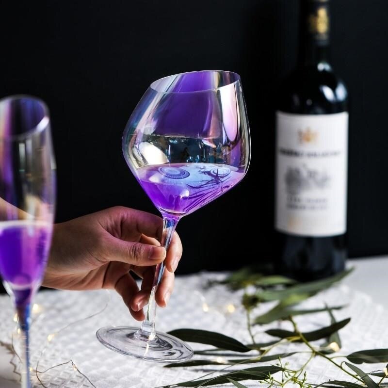 Regenbogen ionen beschichtung kristall glas wein Neigung gläser wein glas tasse champagner glas Bar Party zu hause trinken utensilien WF622945