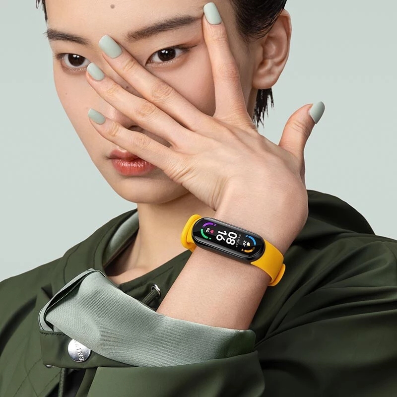 Xiaomi-pulsera inteligente Mi Band 6, accesorio deportivo resistente al agua con control del ritmo cardíaco y del oxígeno en sangre, versión Global