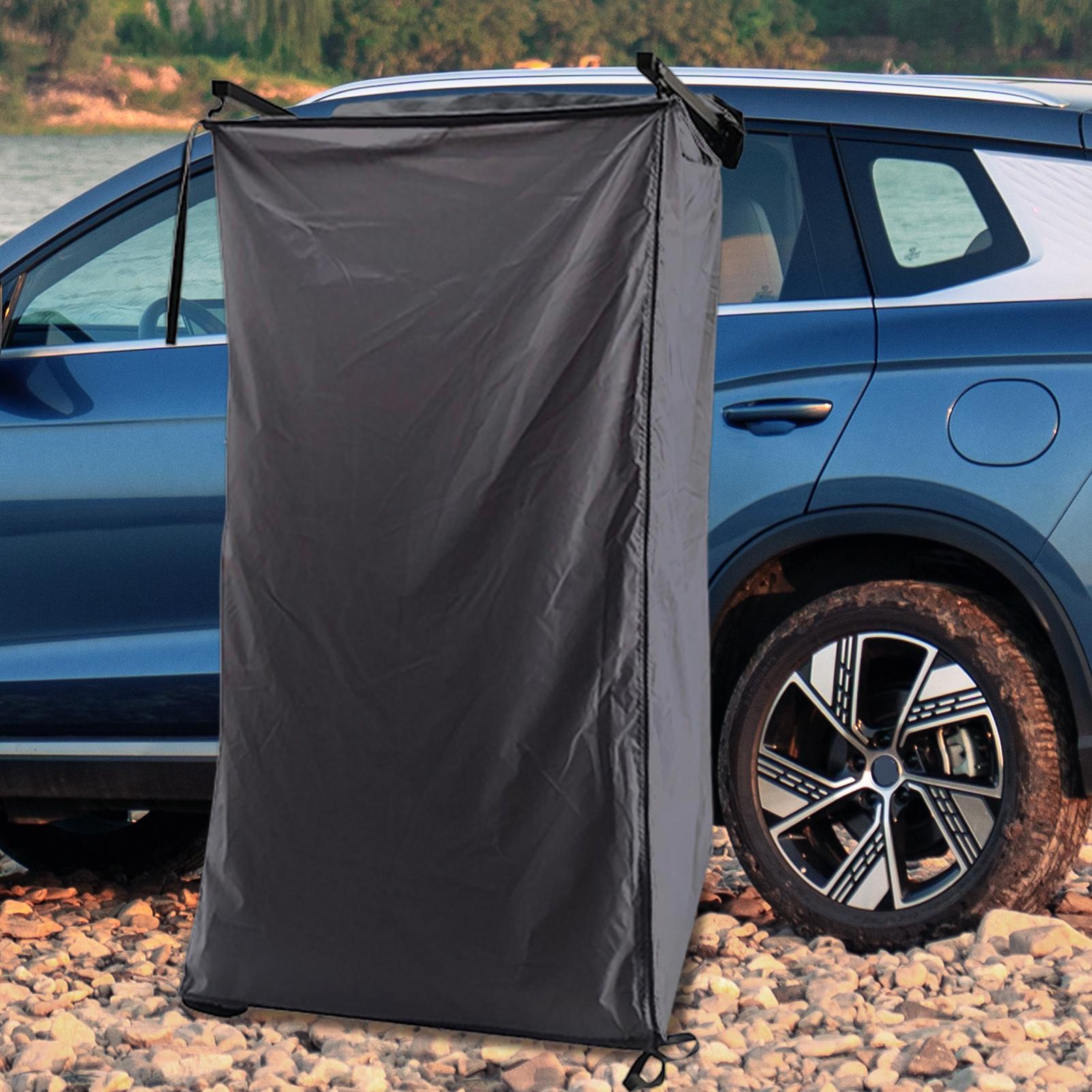 Utendørs dusjtelt til bil, campingvogn, privatlivsly, bærbart garderoberom, egnet til tilhenger, lastebil