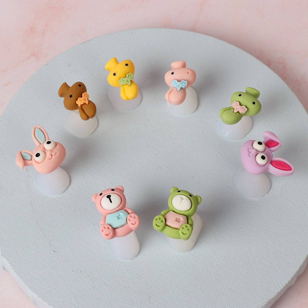 Separador de dedos de silicona suave para manicura y pedicura, separador de dedos de los pies, herramienta para el cuidado de las uñas, soporte de margaritas, accesorios, 8 unids/lote: 6