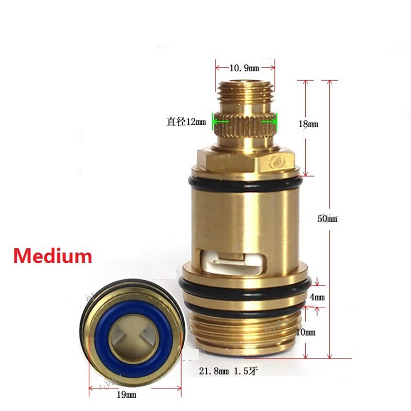 Wall Mounted shower head two-way water distribution valve Shower column water separator spool Long rod brass spool: Light Grey