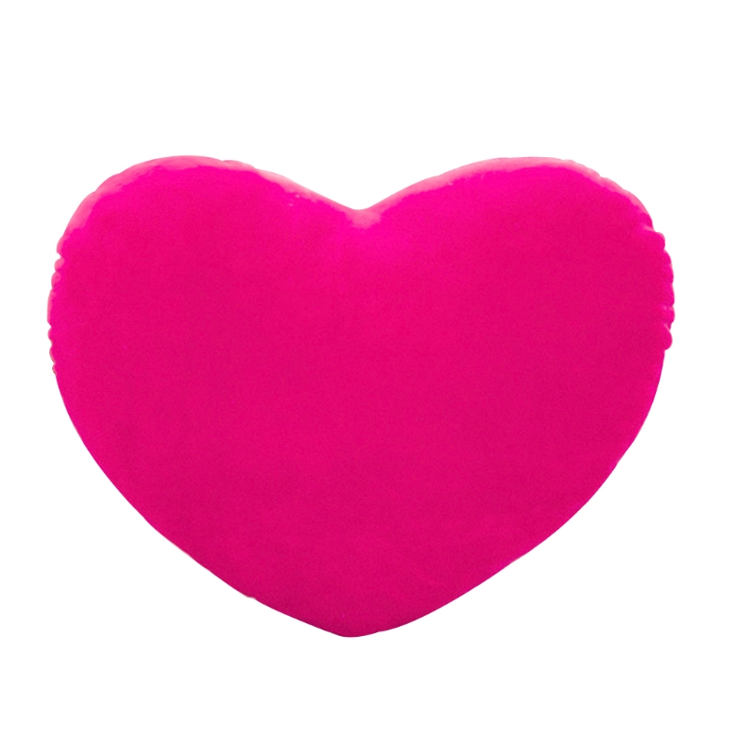 17cm hjerteform dekorativ kastepude pp bomuldsblød dukke elsker sofapude bilpude pude voksen børnelegetøj: Rosenrød