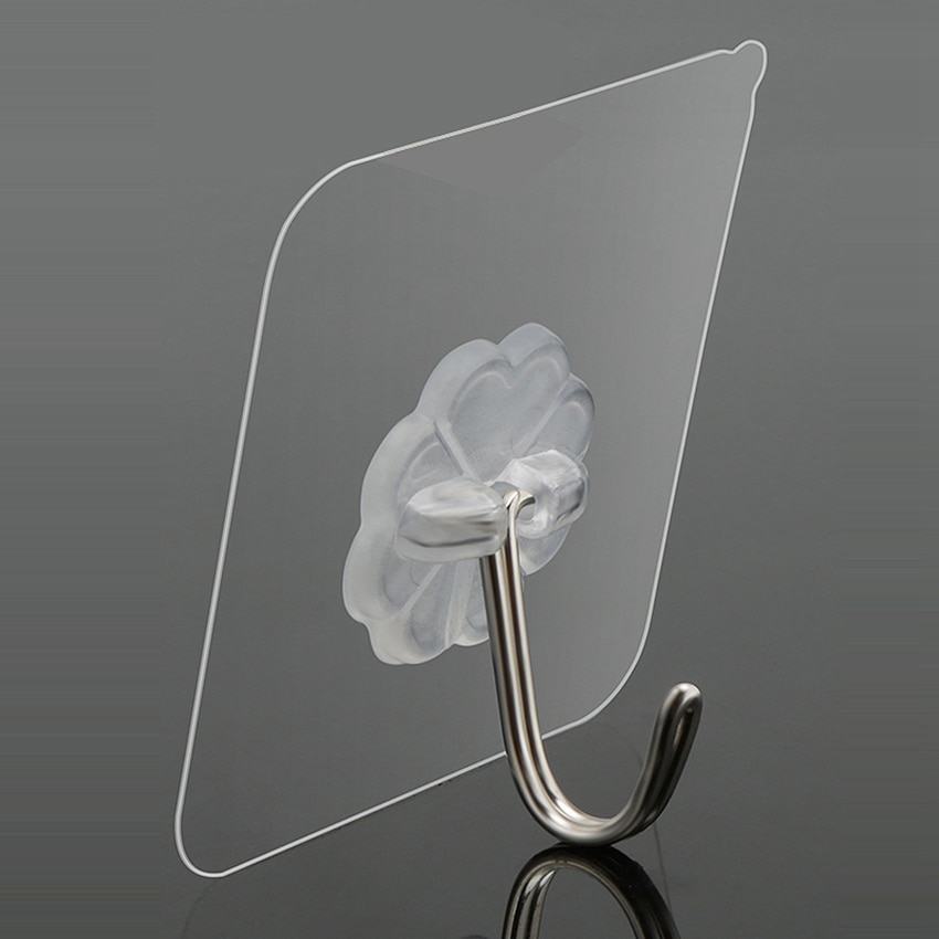 Good Hanger Hook Transparent Strong Adhesive Wall Hangers Hooks Vacuum Suction Cup Heavy Bathroom Stainless Steel Hanger