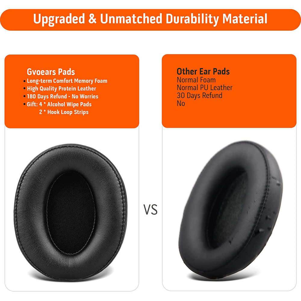 Vervanging Voor Sony Mdr 7506 Oorkussen Sony Mdr V6/Mdr V7/ MDR-CD900ST Eiwit Lederen Hoofdtelefoon Pads Fit Kussens
