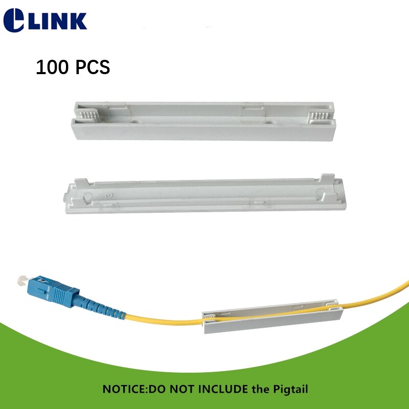 Caja de protección de cable, tubo cuadrado pequeño, tubo protector de fibra óptica para proteger el empalme de fibra Termocontraíble, 100 Uds.