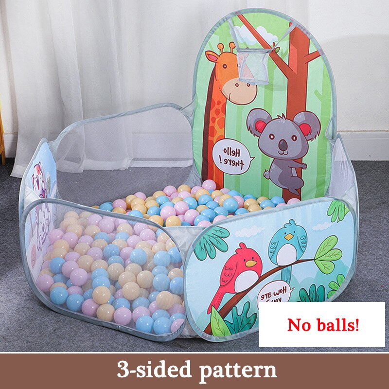 Box portatile da 1.2M per bambini Baby Kids tenda Bebe Balls Pit Ocean Balls Pool Cartoon Park Camping Dry Pool regalo di natale: F3 (no ball)