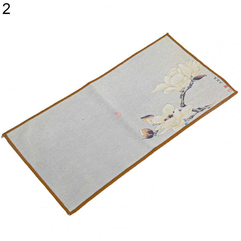 Chinese Painted Tea Towel Absorbent Rag Cotton Flax Table Cleaning Cloth Tea Cloth Household Dish Cleaning Wipe салфетки на стол: 2