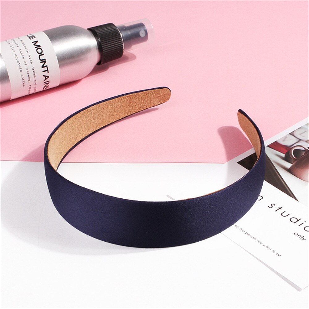 1PC Plastic Canvas Brede Hoofdband Haarband Hoofddeksels Solide Haaraccessoires Voor Vrouwen