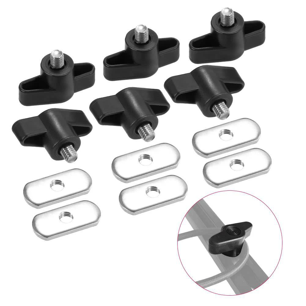 Kayaking 35x24mm Track Mounting Bolts Canoe Track Mounting System Accessory Kit 304 Stainless Steel Track System Compatible
