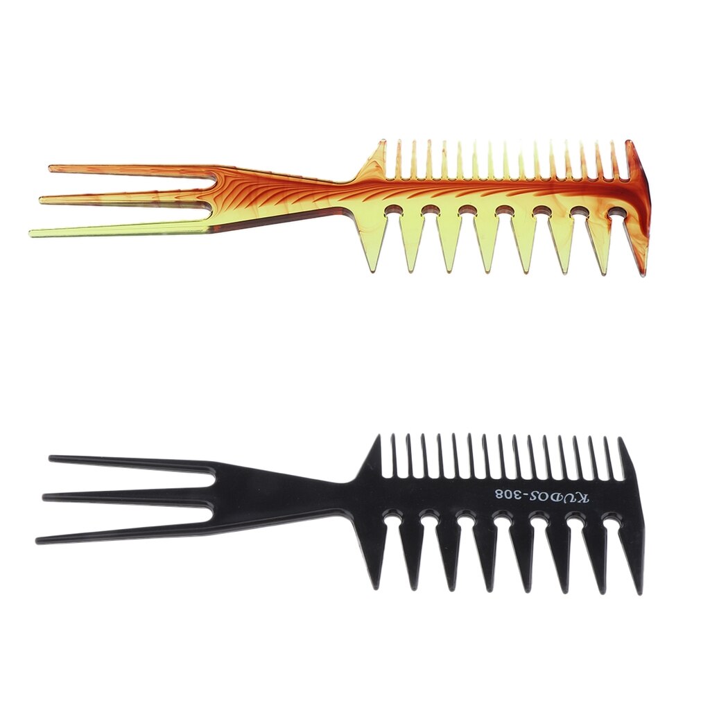 2 st salong afro hår pick borste kam frisör hår styling fläta kam