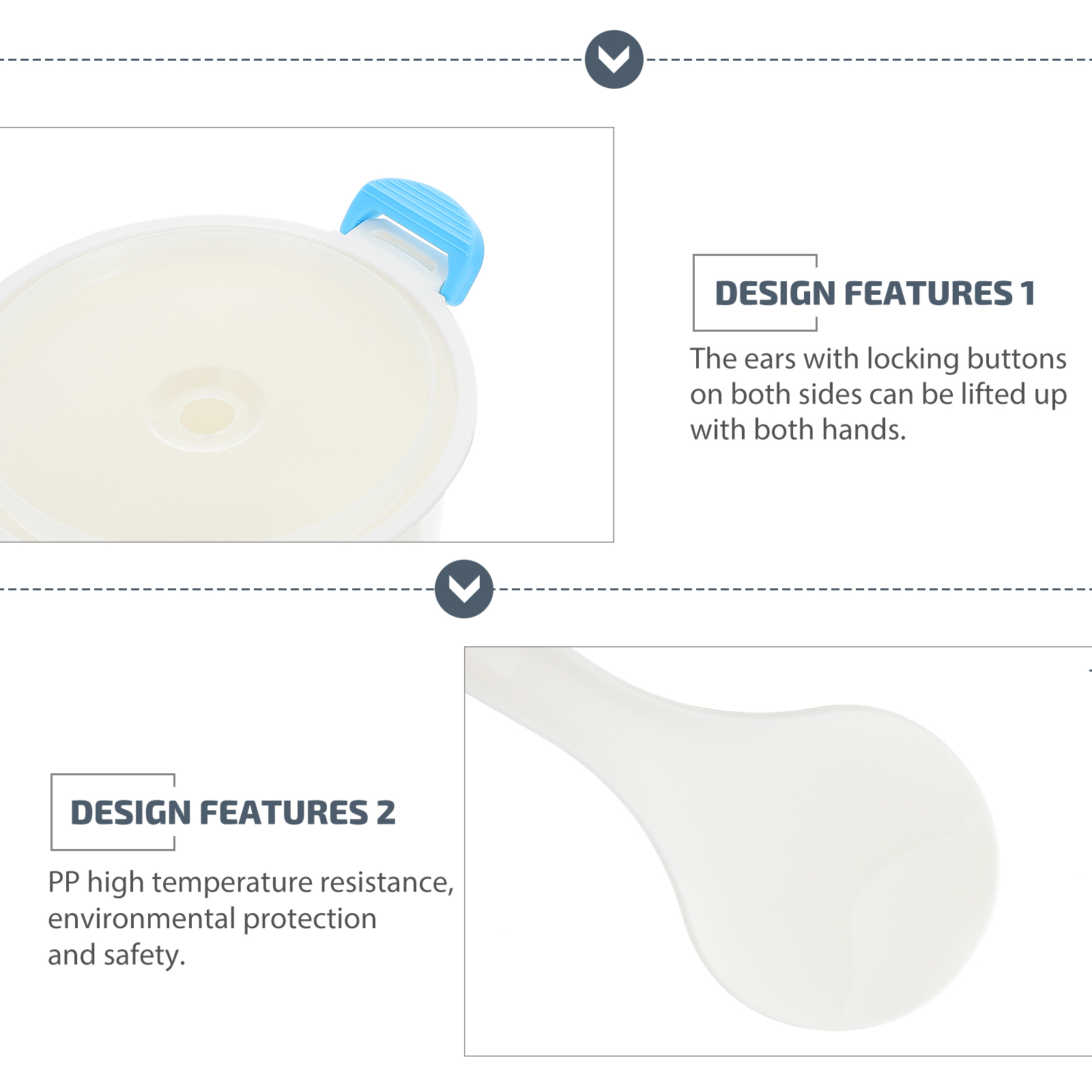 Microwave Rice Cooker Multifunction Rice Cooking Container Food Container