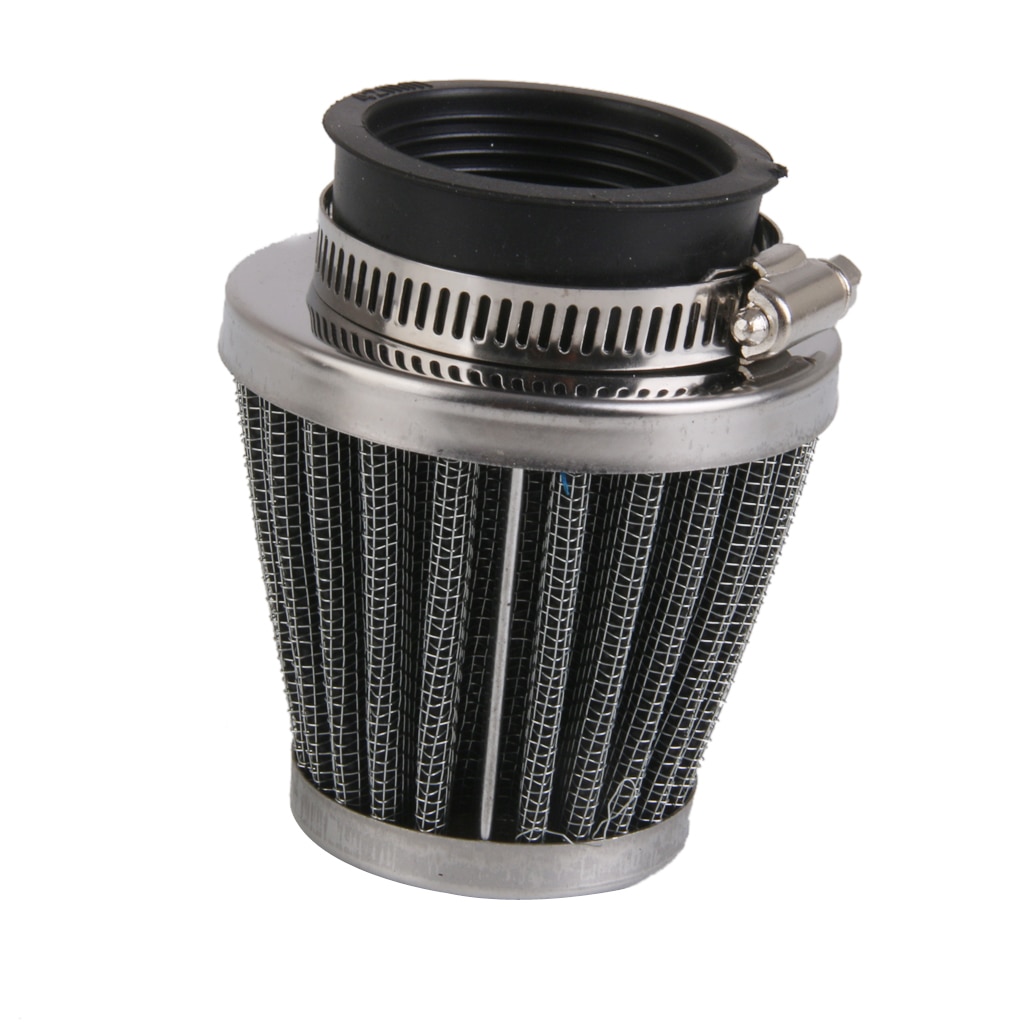 Mini Cone Cold Air Intake Filter Breather 42mm with Hose Clamp