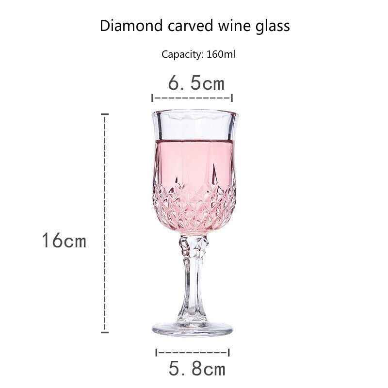 150-250ml Diamant Gravur Becher Wein Glas Tasse Kristall Glas Kunst Multi Zweck Whiskey Brandy Familie Elegante verkostung Tasse