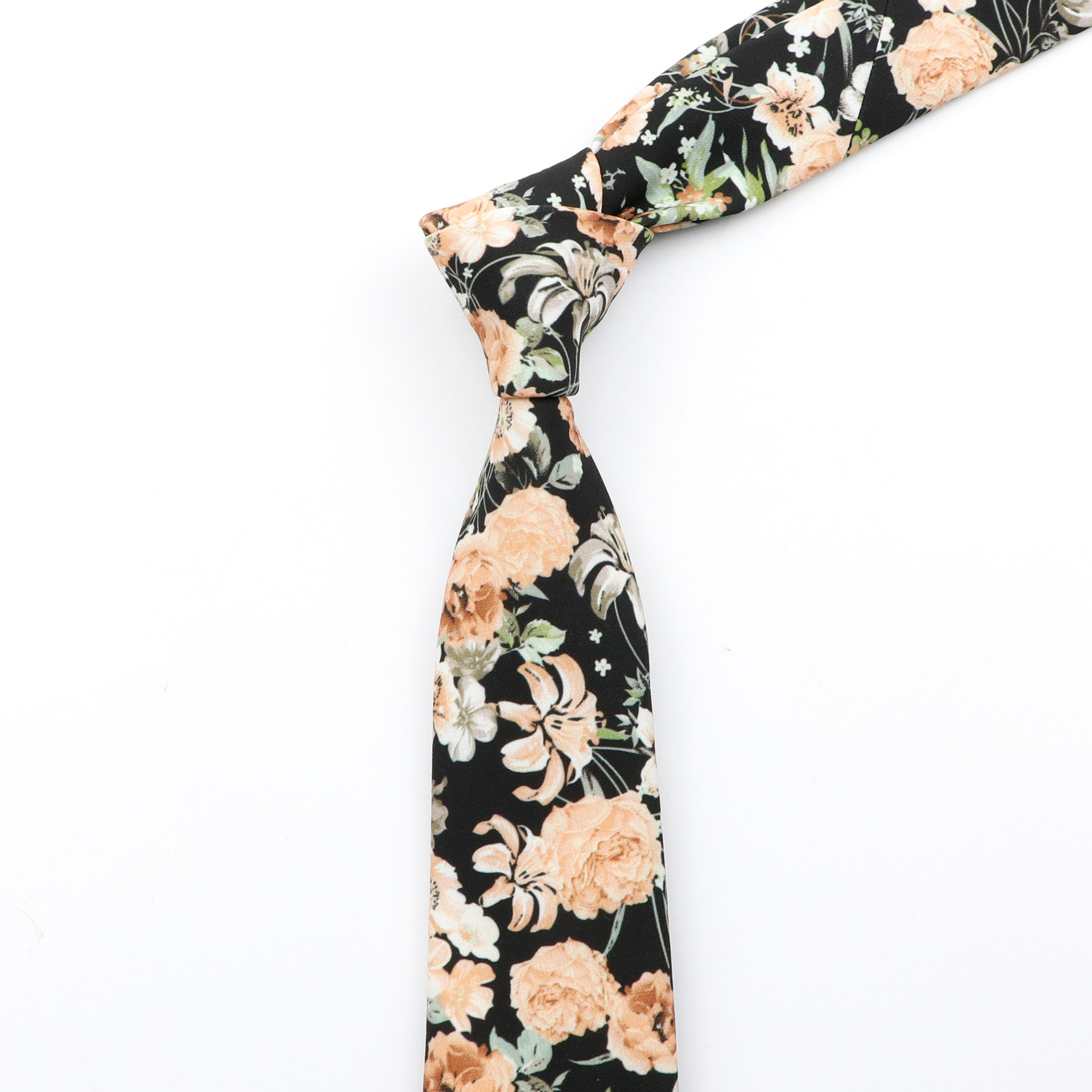 Floral NeckTies For Men Women 6.5CM Casual Cotton Slim Tie Handmade Colourful Flower Wedding Party Gravata Suit Collar