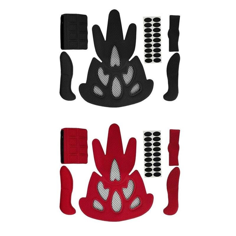 Kit de acolchoamento interno para capacete de bicicleta/motocicleta, forro interno para capacete com insetos, rede de substituição o7f7, 1 conjunto