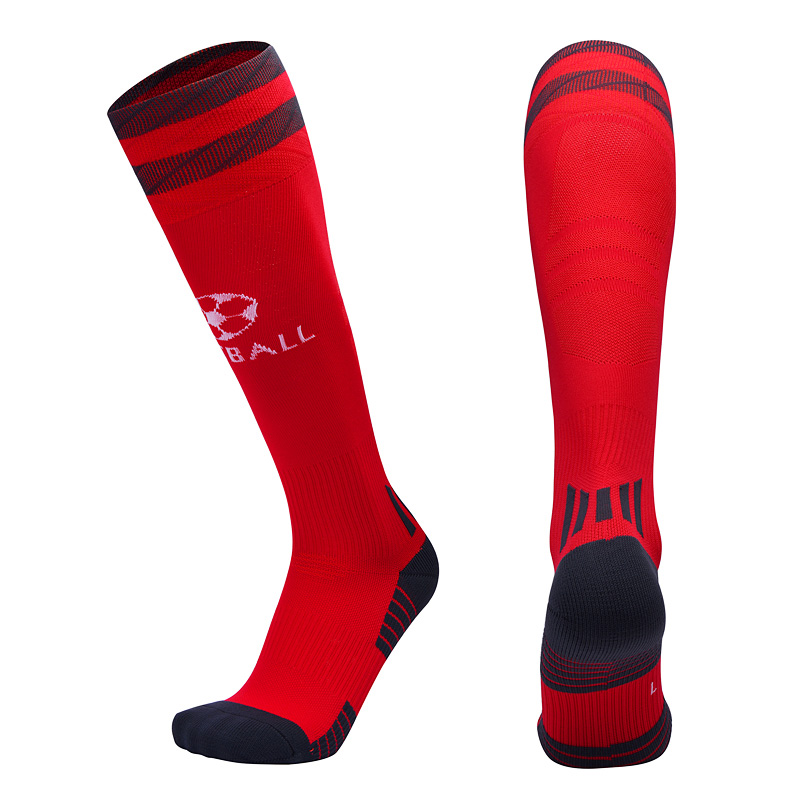 Professionale Uomo di Calcio Calzini e Calzettoni Traspirante Sport Calzini da calcio Antiscivolo Lunga Calza Trusox All'aperto Delle Donne di Nylon Elastico Calzini e Calzettoni: Red / EUR 39-42 US 7-8.5