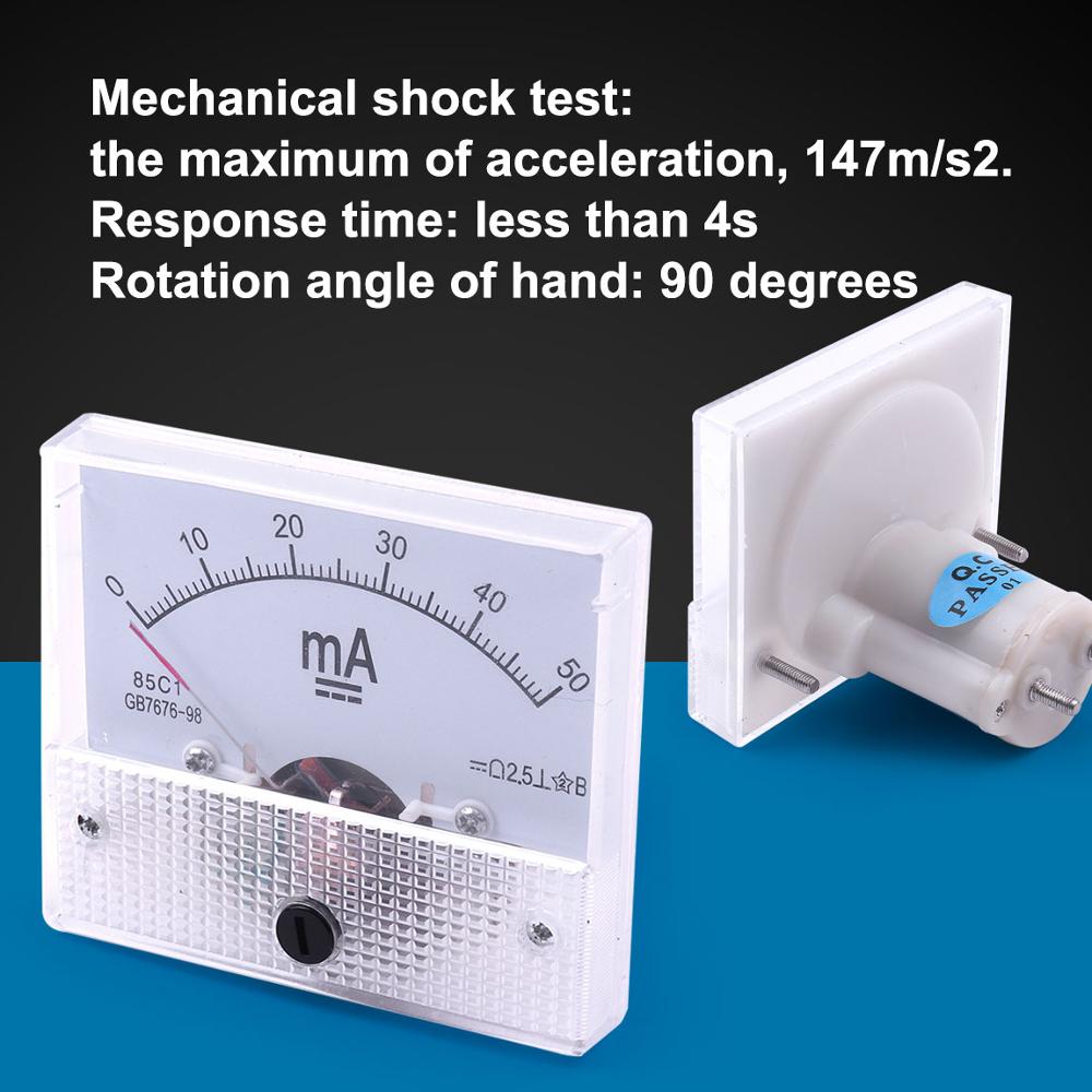 DC 10A GB/T7676-98 Analog Panel AMP Current Meter Ammeter Gauge 85C1 DC 10A GB/T7676-98 Analog Panel AMP Current Meter Ammeter Gauge 85C1