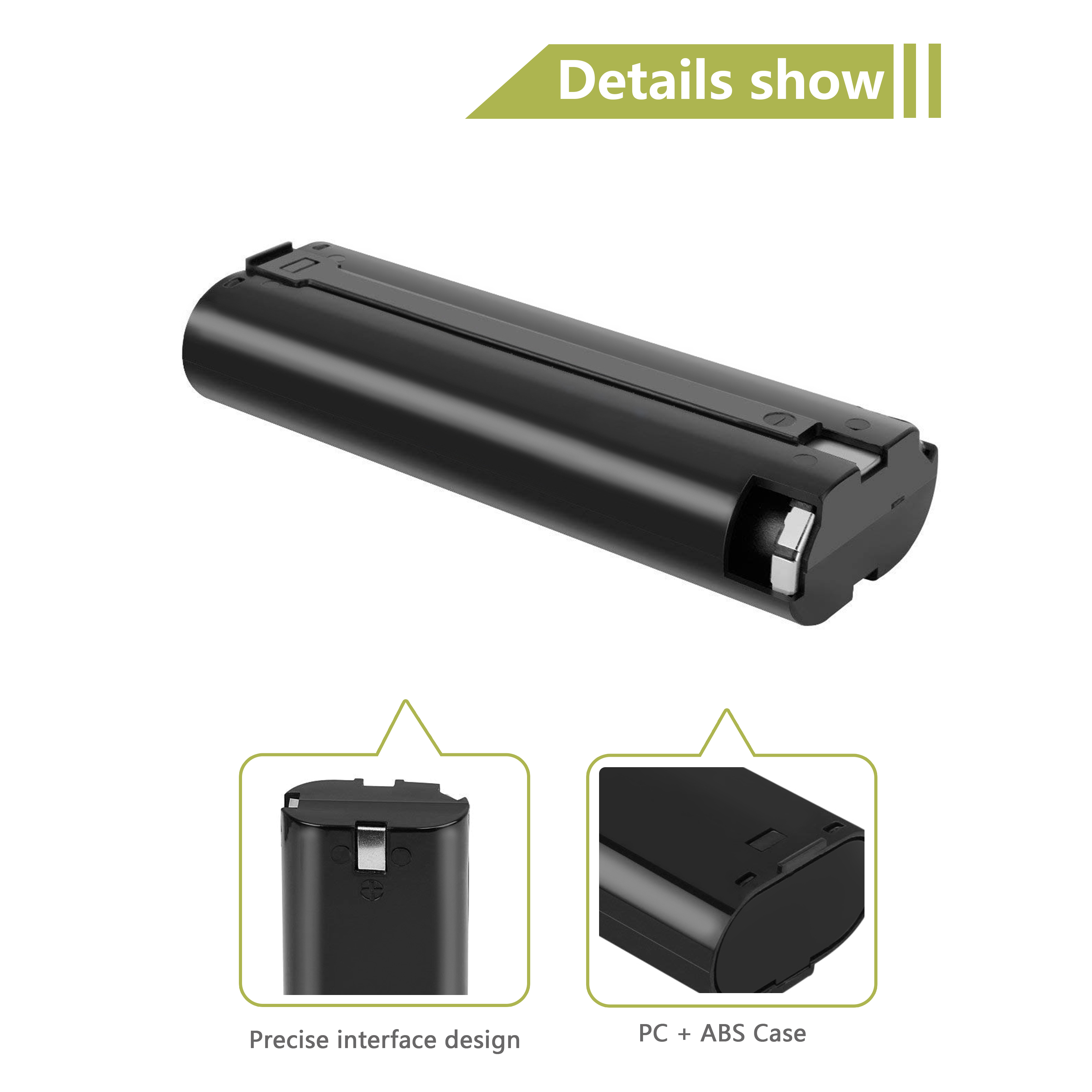 2X7,2 V 2500mAh Powtree Werkzeug Akku Für MAKITA 7033 7002 7000 632003-2 191679- 9 192532-2 Akku-bohrschrauber werkzeug Batterie L10