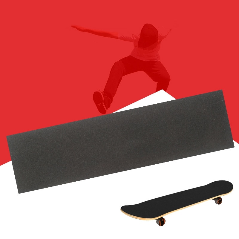 Bande antidérapante en papier de verre noir, 82x21cm, pour Skateboard , accessoires de Skateboard