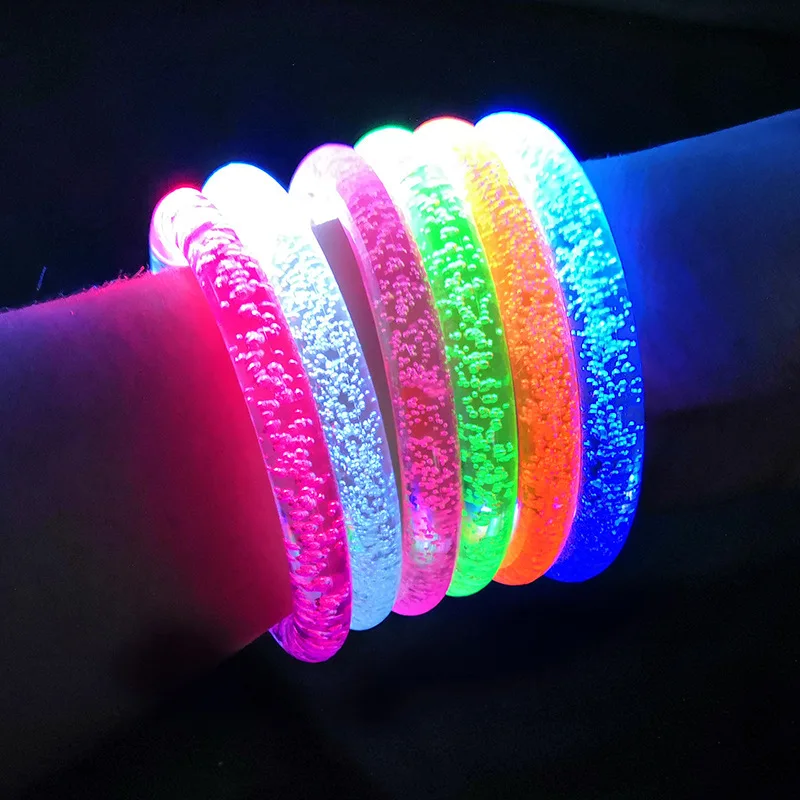 Halloween Luminous Bracelets Bubble Glow-in-the-dark Bracelets Party Music Festival Atmosphere Party Party Supplies: 1500*2000*300MM
