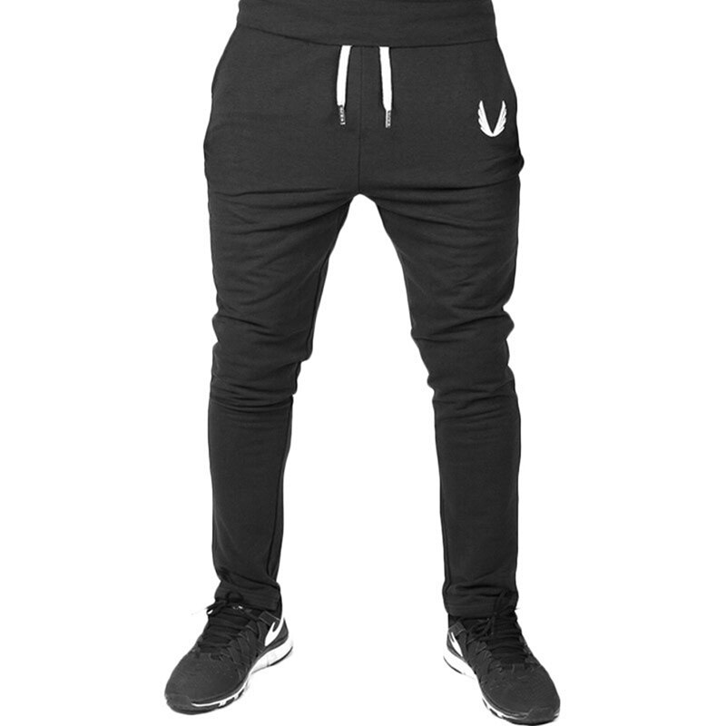 mannen Sport Broek Lente Sportkleding Elastische Mannen Fitness Broek Joggingbroek Ademend Traning Gym Broek Broek 908918: black / S