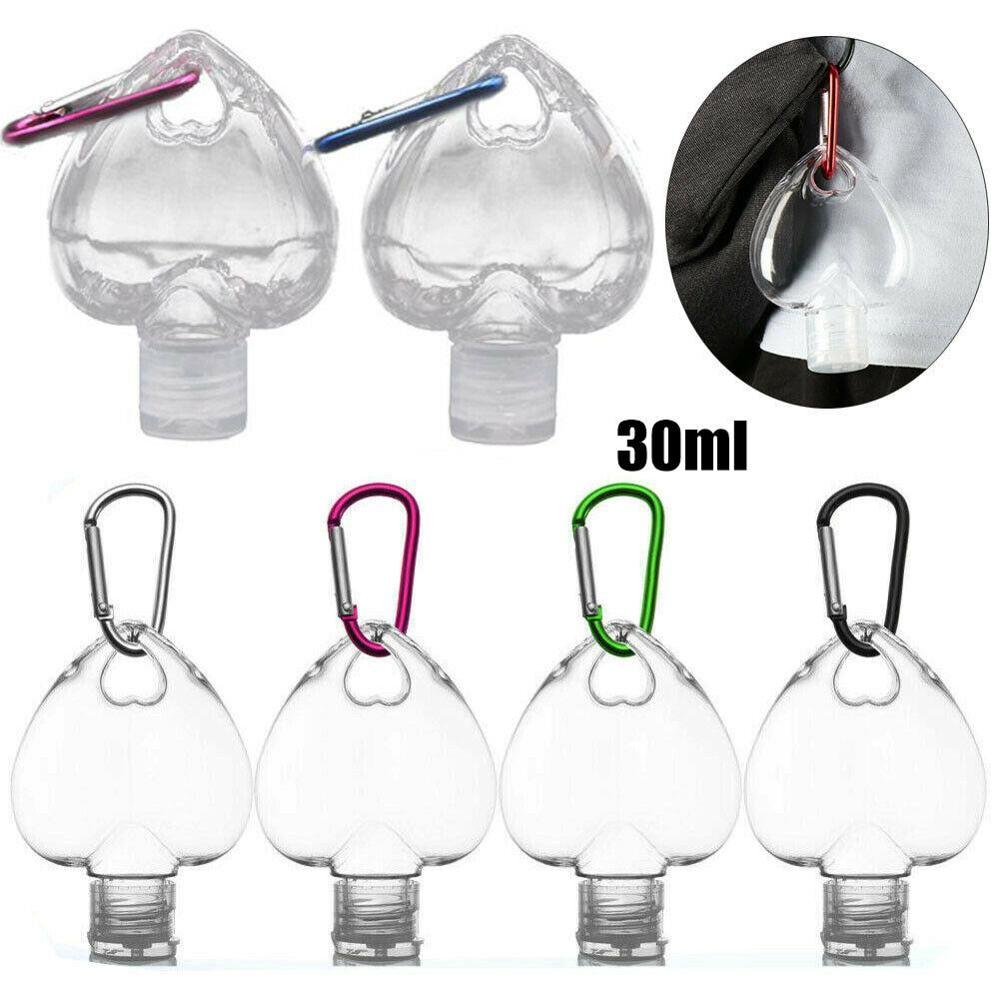Heart-Shaped Carabiner Hook Bottle Portable Outdoor Hook Hiking Bottle Plastic Backpack Bottle Flip Portable R7T6