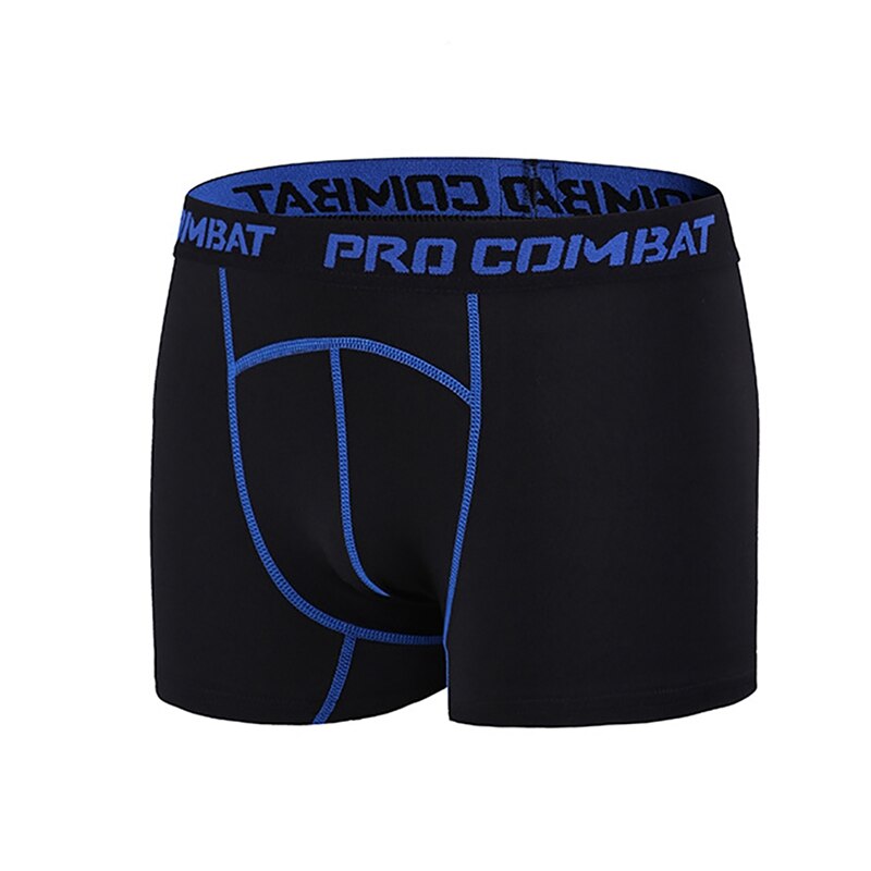 Balight hardloopshorts heren snel drogend training fitness compressie gym shorts gym heren sport compressie tights: Blauw / Xl