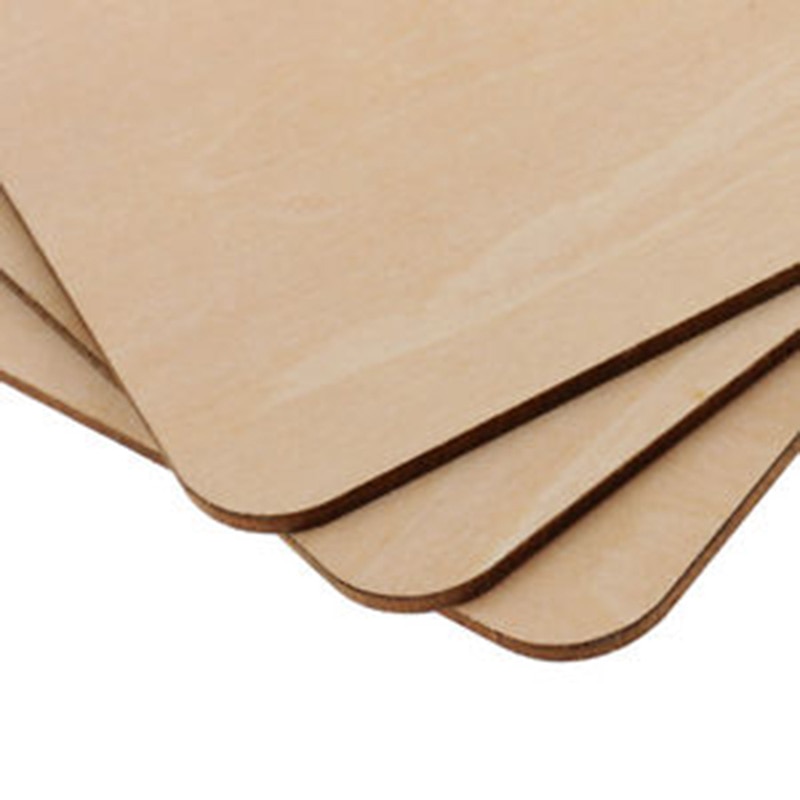 50/100pcs Wooden Pieces Blank Plaque Square MDF Unfinished for Building Model DIY Crafts Pyrography Projects Games Scrapbooking