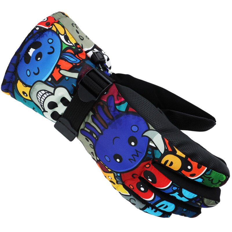 Gants De Ski pour femmes Guantes De Invierno en plein air mitaines De Snowboard imperméables et cachemire pour hommes Plus gants De Ski pour adultes en coton: COLOR1 / M