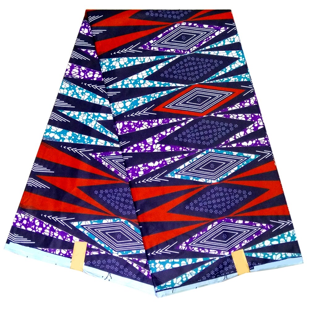 Afrikansk print stof afrikanske farverige geometriske mønstre print voks stof voks