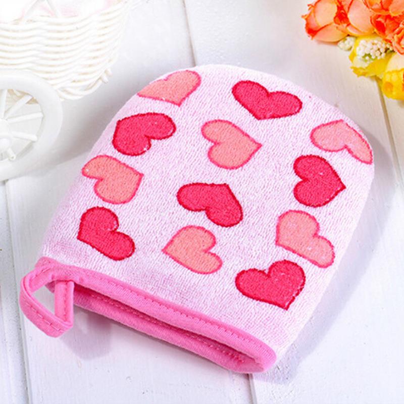 1PC Baby Kid Infant Cartoon Zachte Baden Badkamer Mitt Handschoen Schuim Wrijven Douche Spons Exfoliërende Wassen Doek Handdoek 3 kleuren