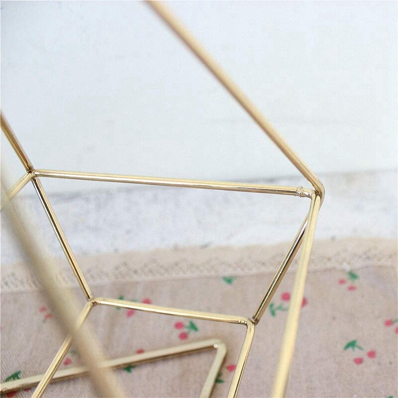 2 Pack Air Plant Holder Stand Triple-Gedreven Mand Himmeli Vierhoek Mand Stand Voor Opknoping Airplant Tillandsia