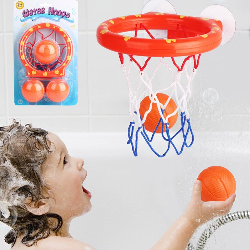 Douche Schieten Kinderen Douches Zuigen Disc Basketbal Hoepel Baby Paddle Basketbal Stands Bad Speelgoed Neem Een Bad Speelgoed